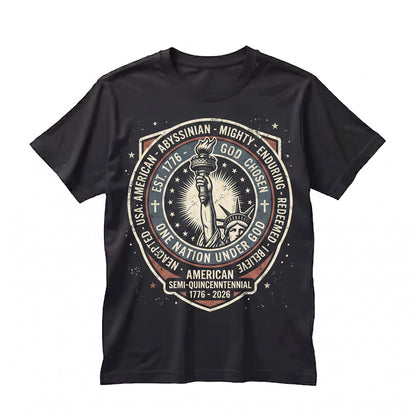 USA 250th Semiquincentennial God Says I Am Patriotic Christian Faith Independence Day 1776-2026 Fourth of July Apparel Unisex