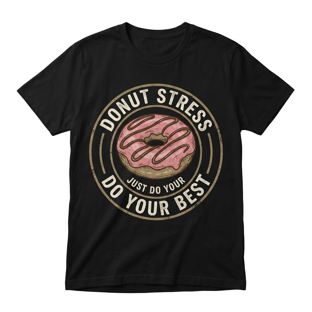 Donut Stress Just Do Your Best Teacher Testing Day Doughnut School Class Graphic Outfit Unisex TShirt