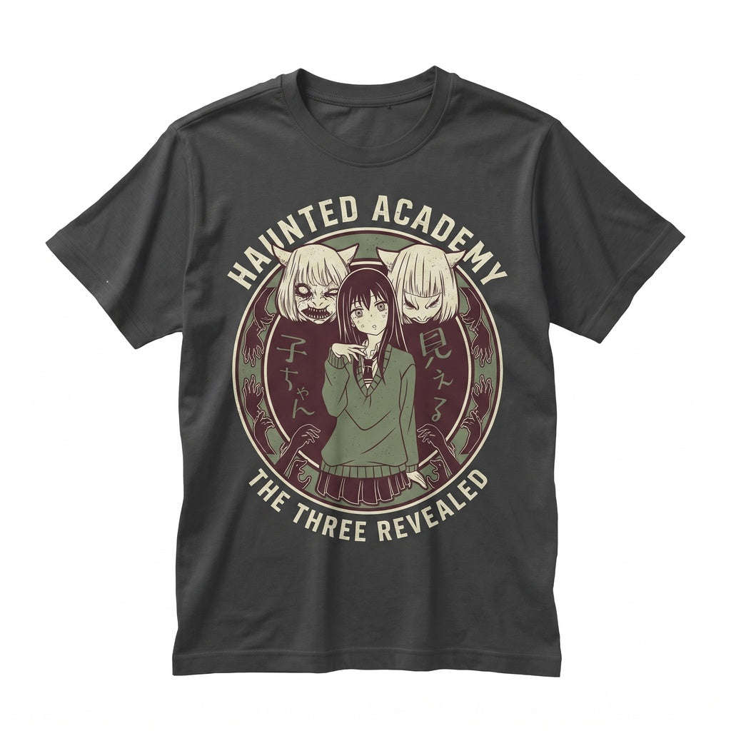 Aesthetic Anime Horror Girl Graphic Harajuku Japanese Streetwear Alt Fashion Unisex TShirt