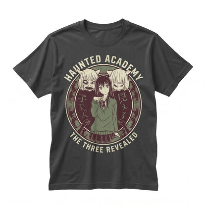 Aesthetic Anime Horror Girl Graphic Harajuku Japanese Streetwear Alt Fashion Unisex TShirt