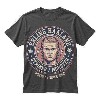Funny Erling Haaland Meme Pink Anime Villain Graphic Norway Soccer Game Day Unisex TShirt