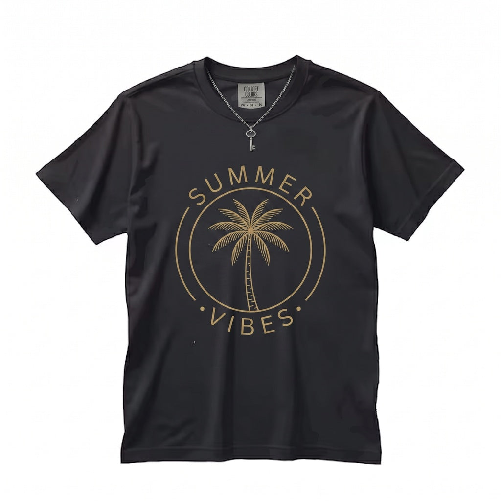 Summer Vibes Beach Ready Vacation Sunshine Fun Graphic Apparel Unisex TShirt