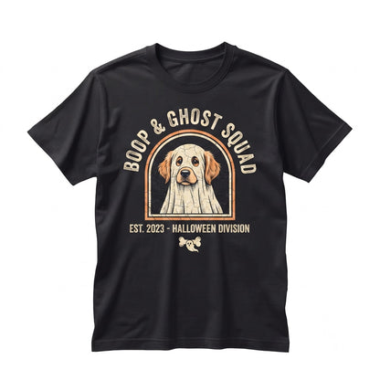 Halloween Boo-p Ghost Dog Apparel, Spooky Pet Costume, Cute Puppy Outfit, Unisex TShirt