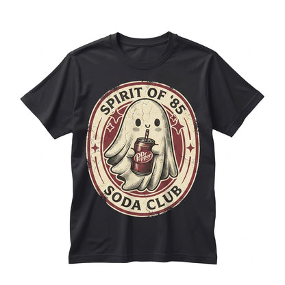 Cute Spooky Soda Ghost Spiced Cherry Pop Drink Lover Graphic Gift Unisex TShirt