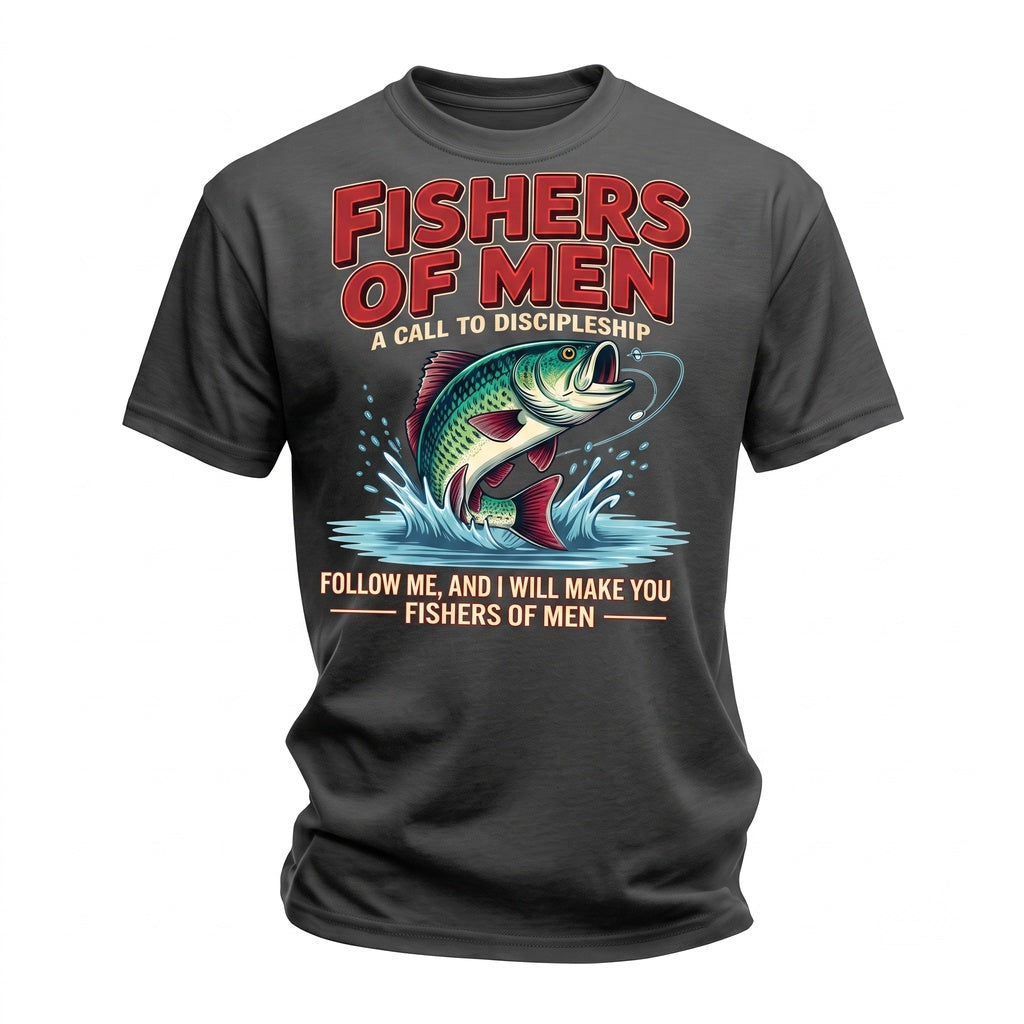 Fishers of Men Christian Fishing Discipleship Faith Fisherman Gift Unisex TShirt