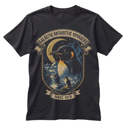 Vintage Emperor Penguin Arctic Wildlife Ocean Animal Lover Retro Antarctic Nature Graphic Illustration Gift Unisex TShirt