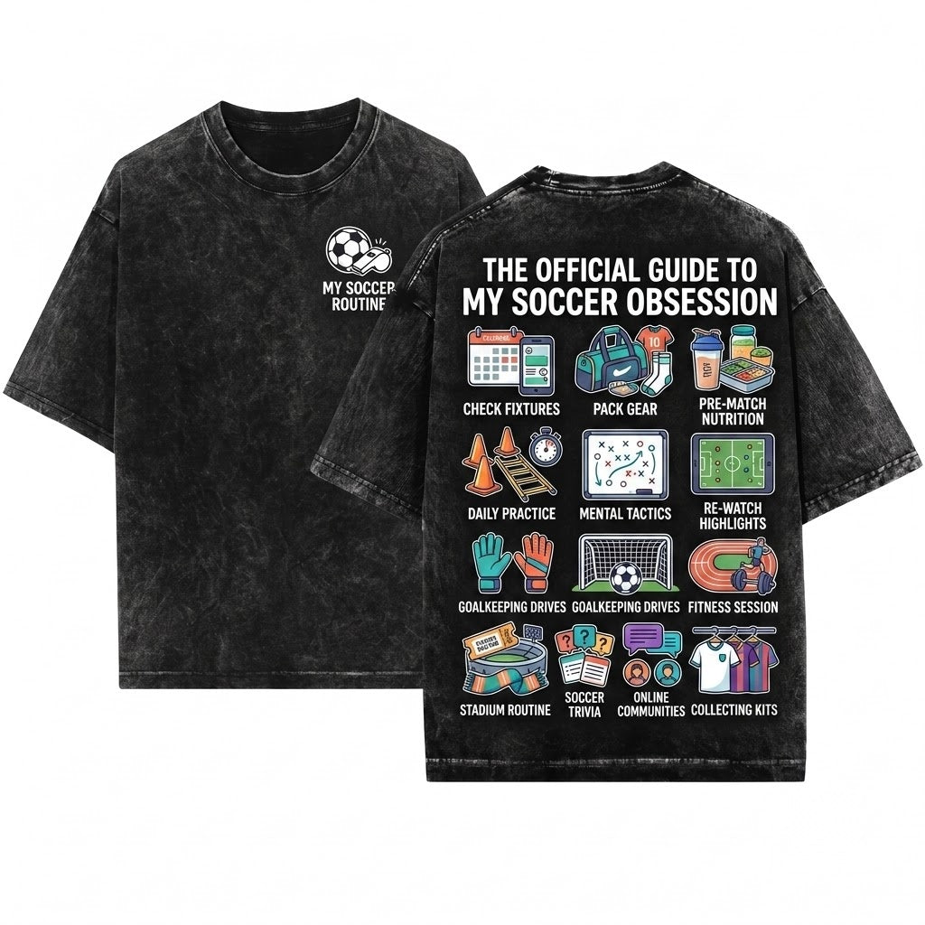 Funny Soccer Tee Things I Do In My Spare Time Football Lovers Unisex Wash T-Shirt