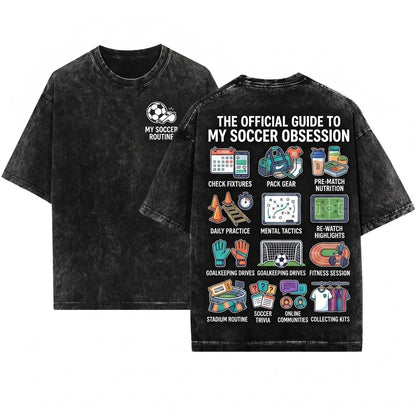 Funny Soccer Tee Things I Do In My Spare Time Football Lovers Unisex Wash T-Shirt