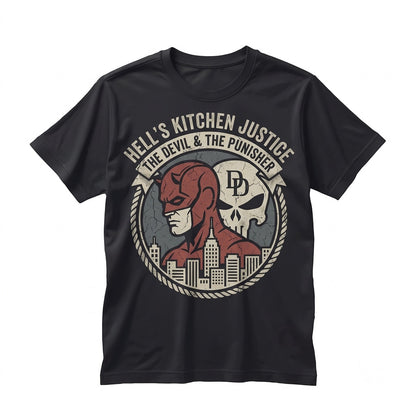 Oversized Matt Murdock Daredevil Born Again Comic Book Graphic Retro Punisher Vigilante Superhero Apparel Unisex TShirt