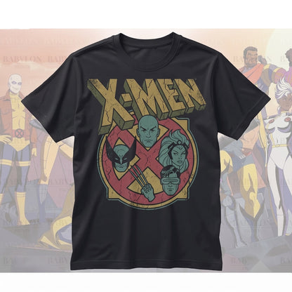 Oversized Retro Mutant Team Wolverine Cyclops Rogue Storm 1997 Graphic Comic Fan Apparel Unisex TShirt