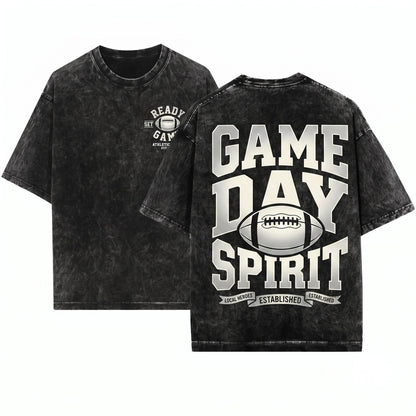 Varsity Football Game Day Sports Touchdown Tailgate Party Unisex Wash T-Shirt