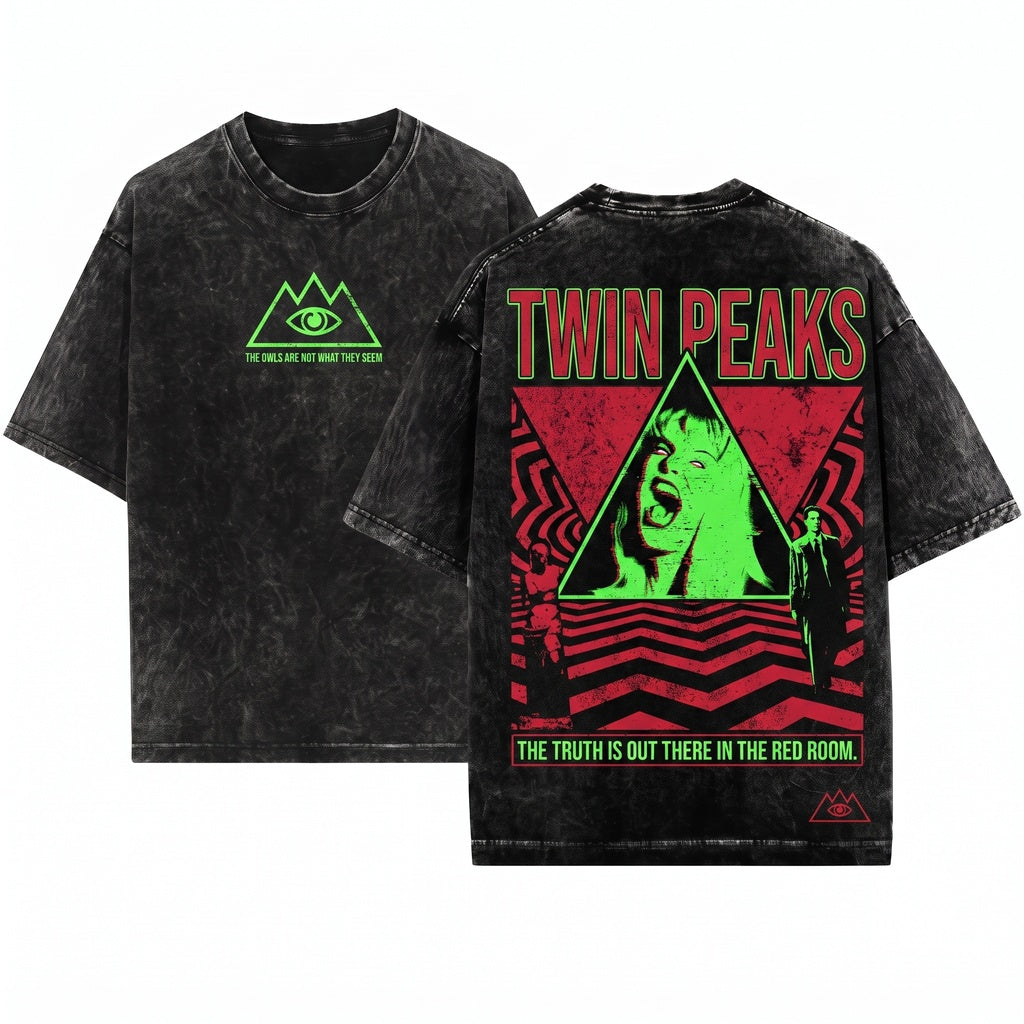 Retro 90s Cult Mystery Drama Laura Palmer Graphic Unisex Wash T-Shirt