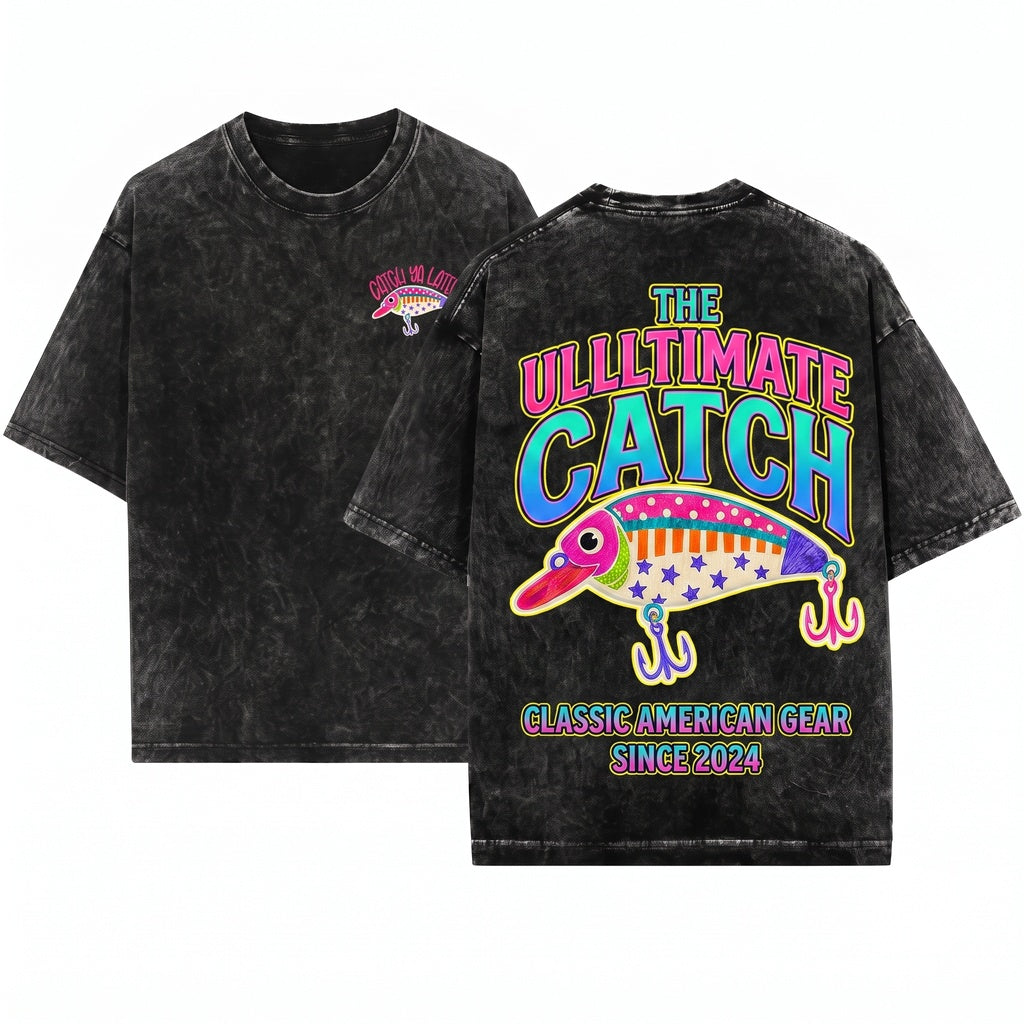 Catch Ya Later Fishing Funny America Sports Back To School Teacher Apparel Unisex Wash T-Shirt