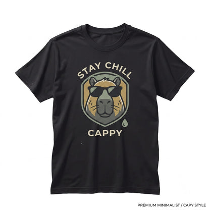 Dont Worry Be Cappy Funny Capybara Retro Animal Lover Gift Unisex TShirt