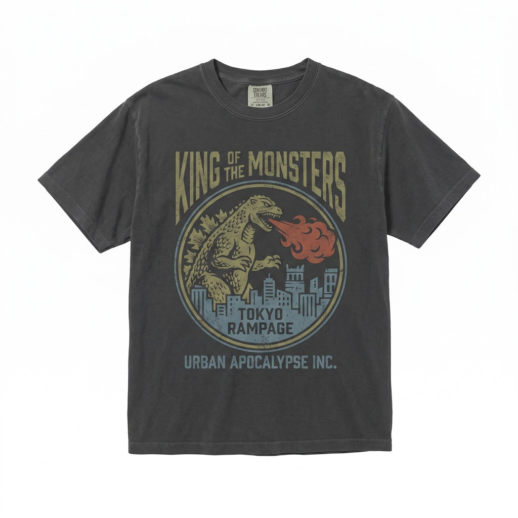 8-Bit Retro Japanese Kaiju Monster Sci-Fi Movie Graphic Unisex TShirt