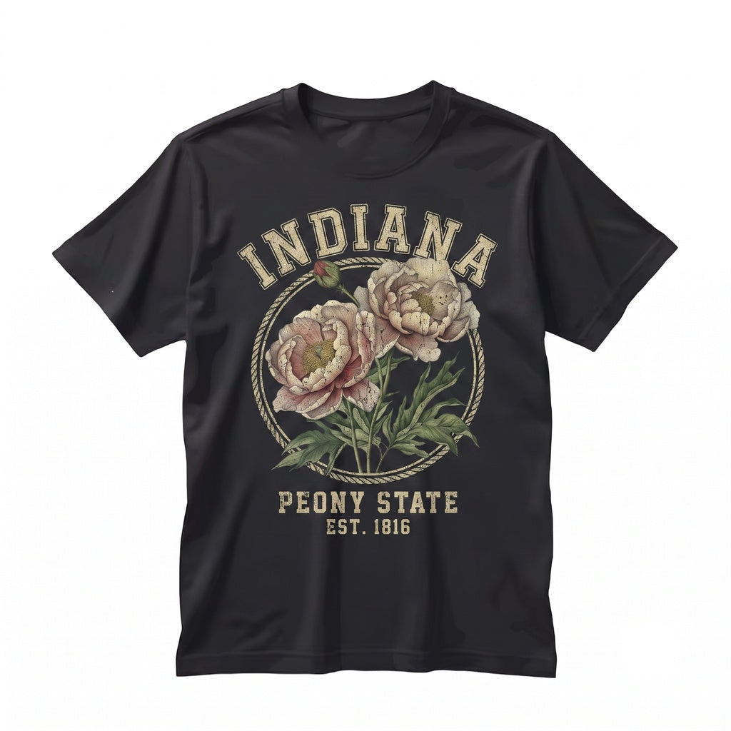 Indiana State Flower Botanical Gardening Travel Gift for Mother Girlfriend Unisex TShirt