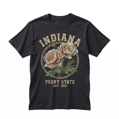 Indiana State Flower Botanical Gardening Travel Gift for Mother Girlfriend Unisex TShirt