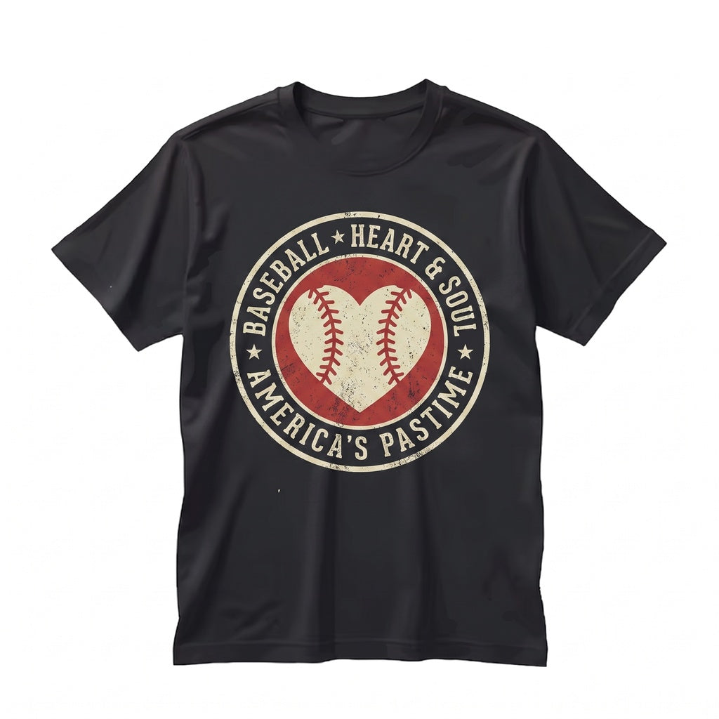 Women Cute Distressed Heart Baseball Mama Game Day Lover Unisex TShirt