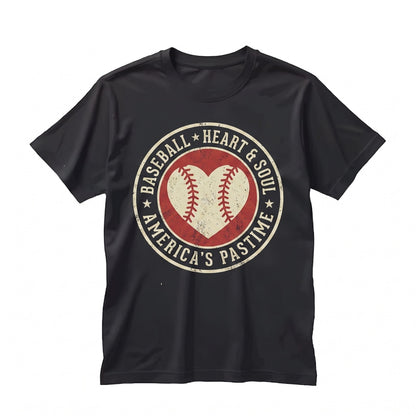 Women Cute Distressed Heart Baseball Mama Game Day Lover Unisex TShirt