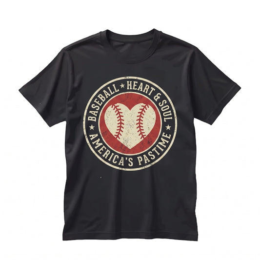 Women Cute Distressed Heart Baseball Mama Game Day Lover Unisex TShirt