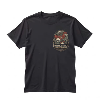 Vintage Embroidered Air Glider Anime Fantasy Nomad Element Graphic Unisex TShirt