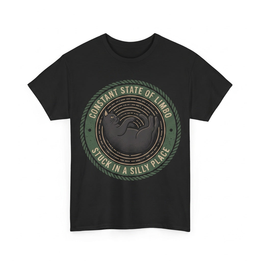 Constant State of Limbo Funny Japanese Cat Graphic Cotton Vintage Aesthetic Apparel Unisex TShirt