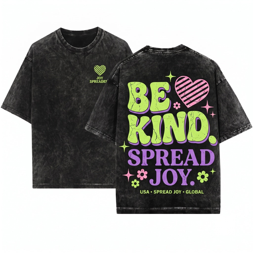 Retro Kindness Graphic Positive Teacher Character Building School Staff Inspiration Top Gift Unisex Wash T-Shirt
