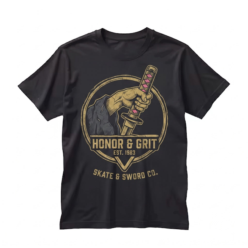 Minimalist Samurai Sword Assassin Bride Revenge Cult Movie Graphic Cotton Unisex TShirt