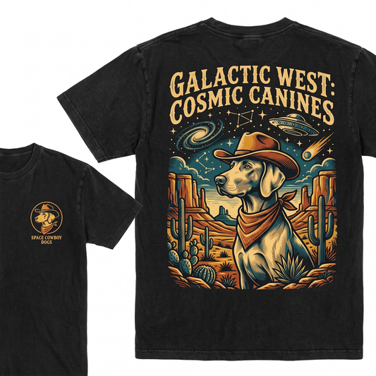 Comfort Colors Weimaraner Vintage Western Style Vizsla Cowboy Dog Dad Or Mom Country Gift Unisex Heavyweight Garment-Dyed T-Shirt