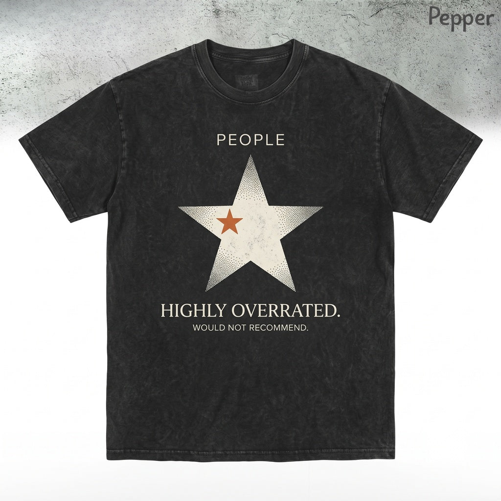 People One Star Rating Would Not Recommend Funny Sarcastic Meme Gift Unisex TShirt