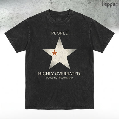 People One Star Rating Would Not Recommend Funny Sarcastic Meme Gift Unisex TShirt