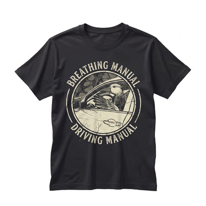 I Prefer My Breathing Manual Funny Goose Graphic Cotton Novelty Unisex TShirt