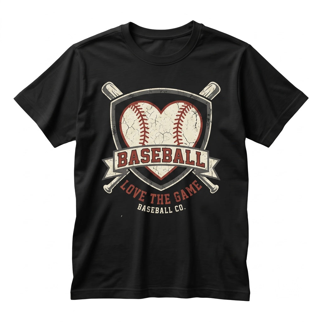 Women Cute Distressed Heart Baseball Mama Game Day Lover Unisex TShirt