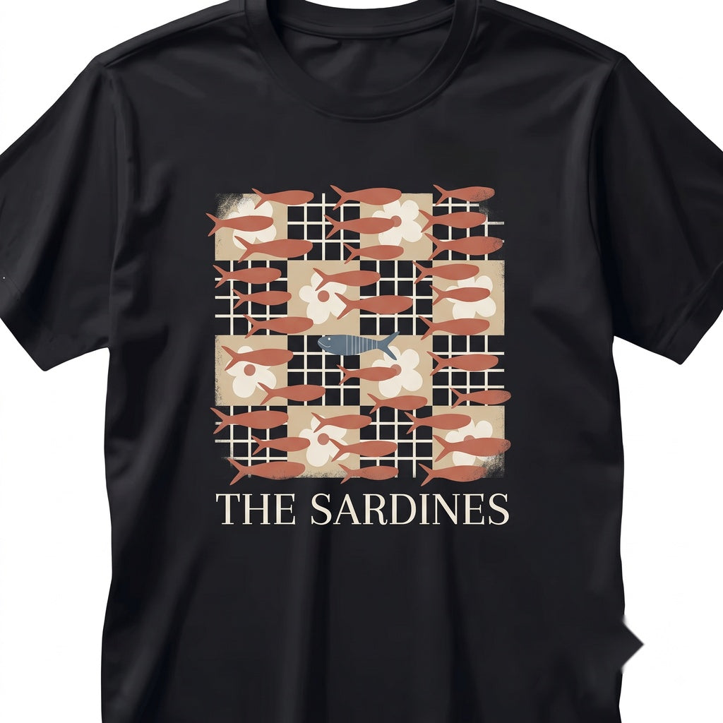 Sardines Vintage Graphic Style Casual Top Unisex TShirt