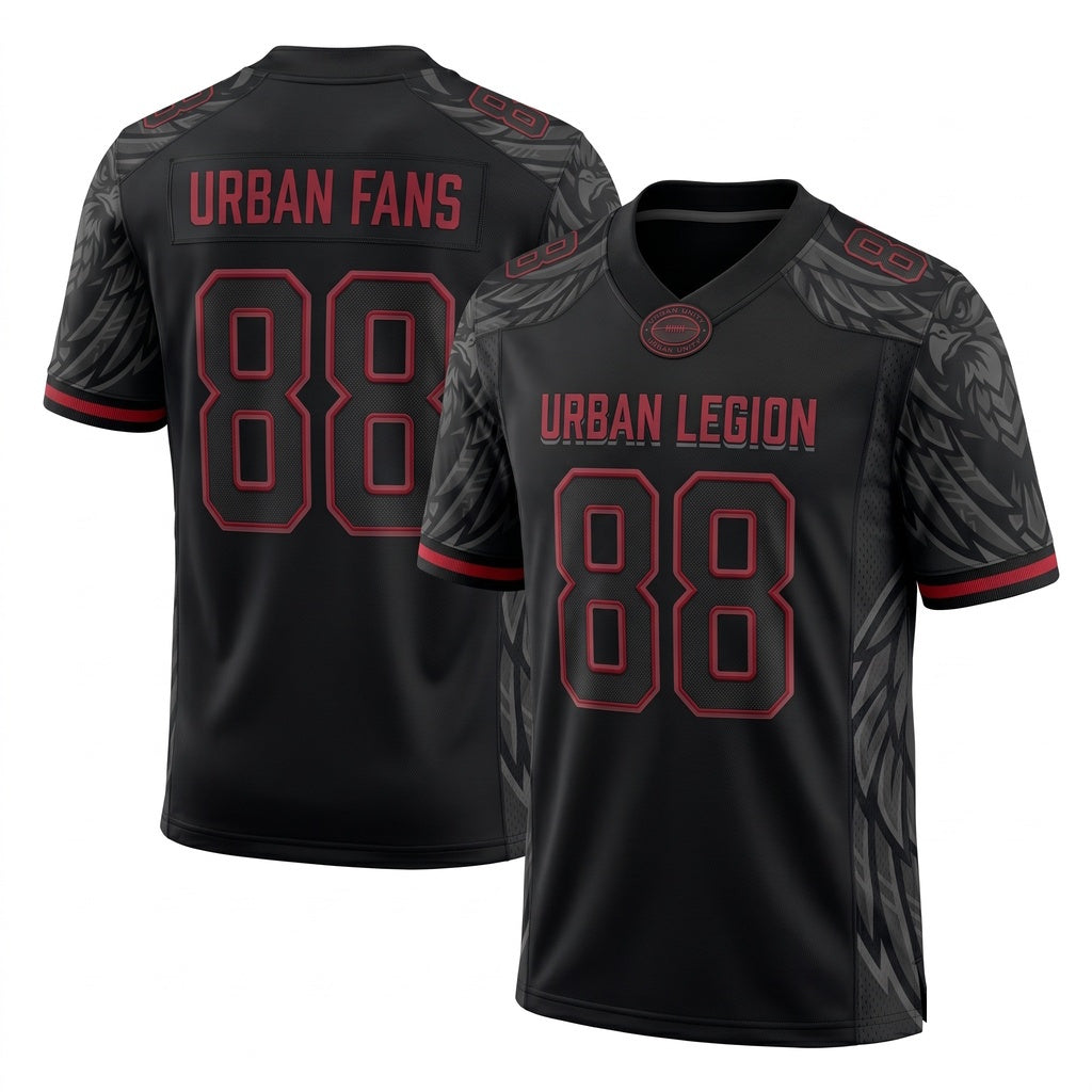 Unisex Football Fan Jersey - Breathable Mesh Athletic Game Day Stitched Apparel