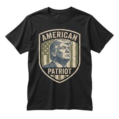 Vintage American Flag Patriotic Political Front Back Print Crewneck Sweatshirt Unisex TShirt