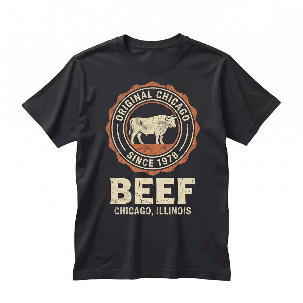 Original Chicago Italian Beef Diner Culinary Fan Merchandise Graphic Top Unisex TShirt