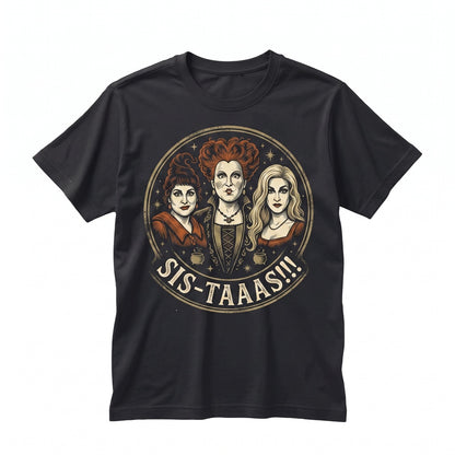 Salem Witch Sisters Halloween Party Graphic Apparel Unisex TShirt