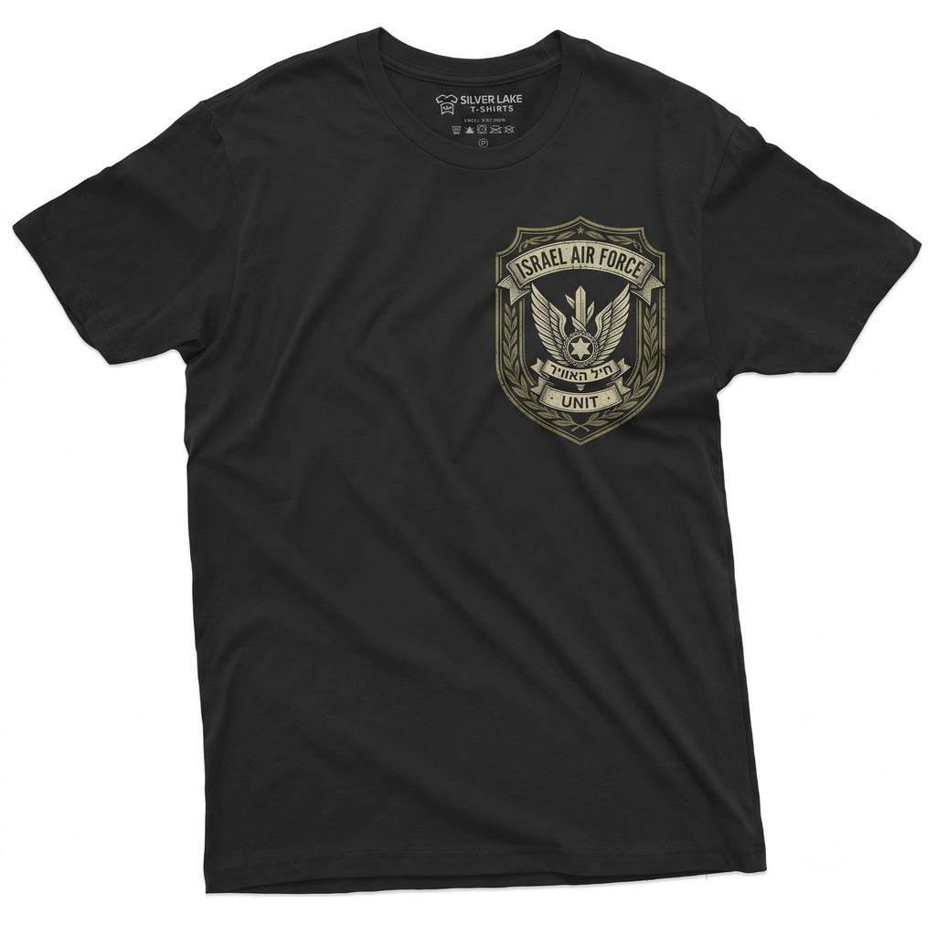 Israel Air Force IDF Defense Patriotic Flag Pocket Graphic Unisex TShirt