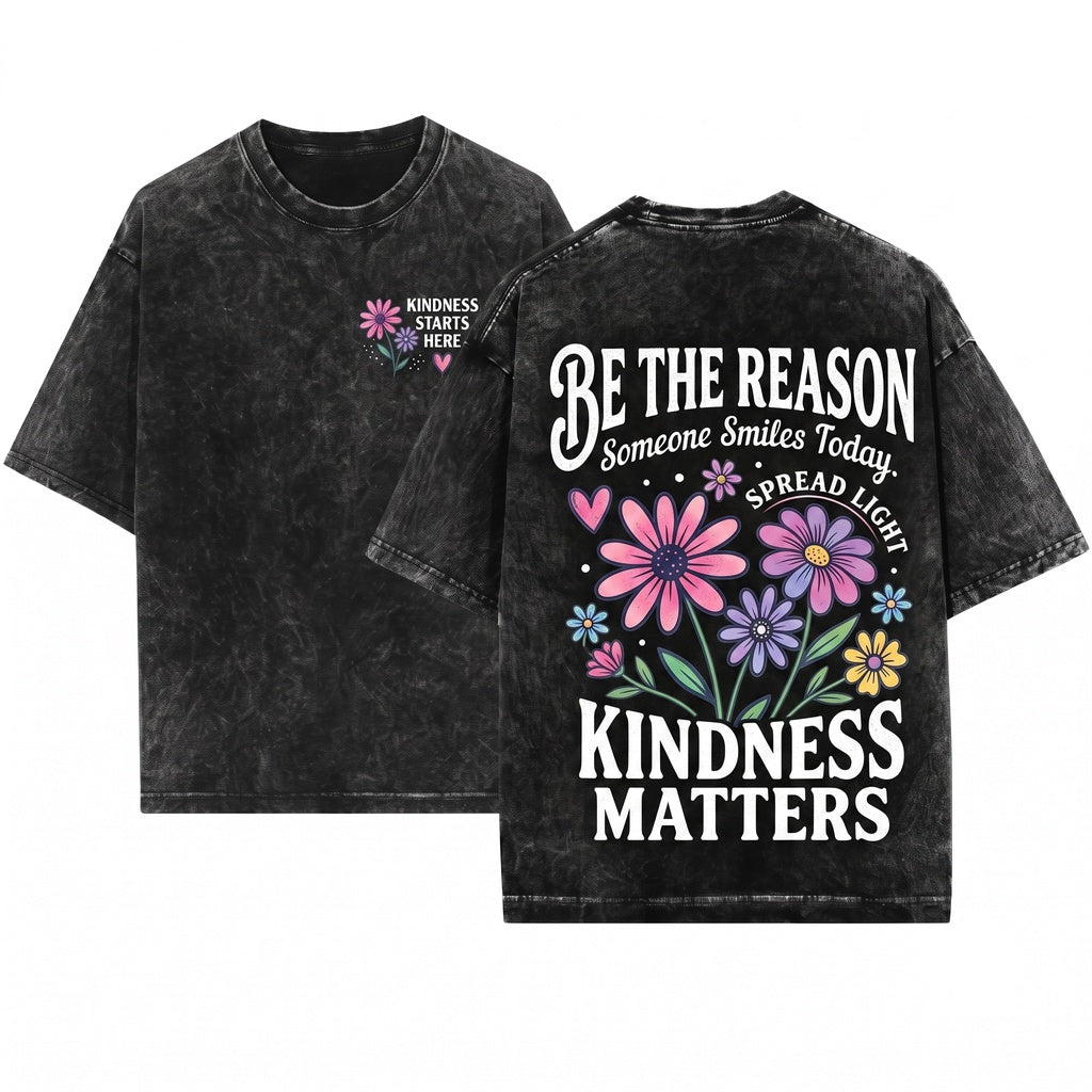 Be Kind Quote Graphic Positive Classroom Teacher Inspiring Educator Appreciation Gift Top Unisex Wash T-Shirt