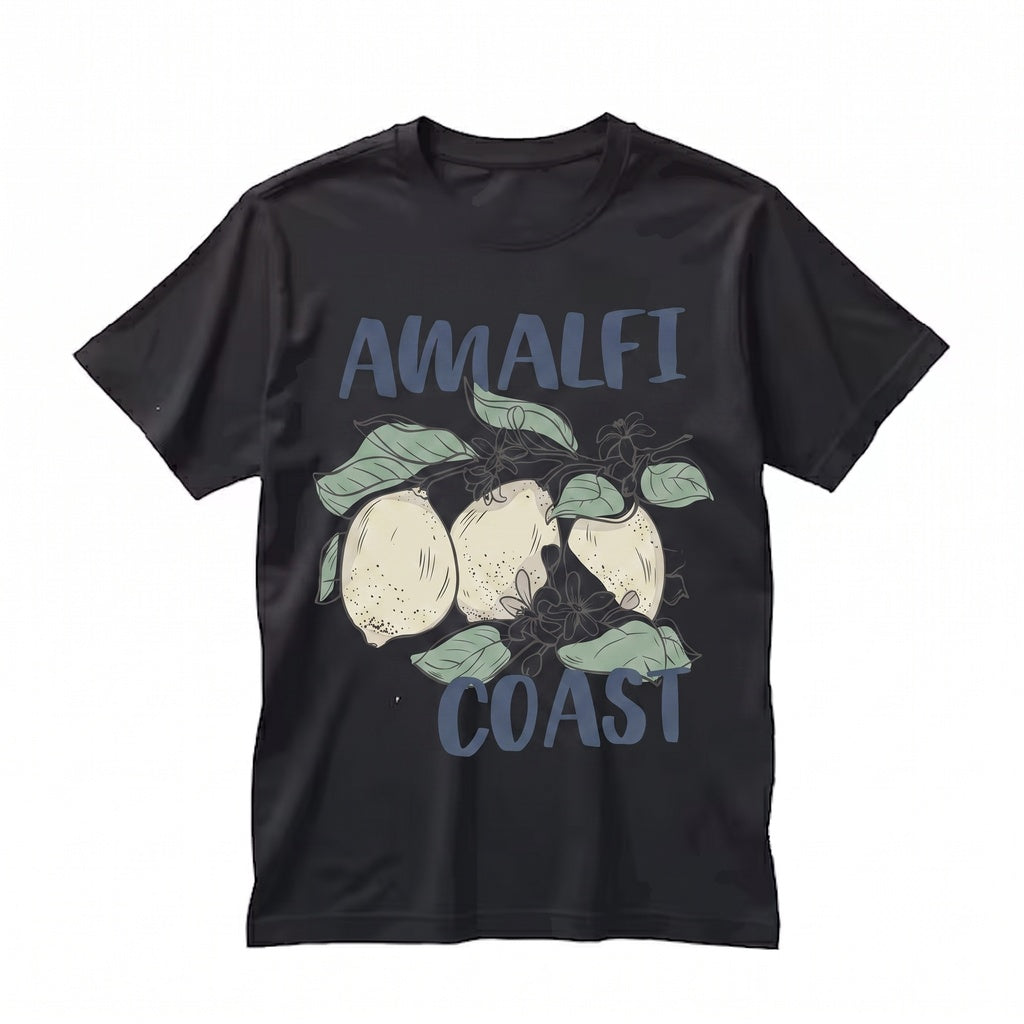 Amalfi Coast Vintage Italian Summer Citrus Graphic Travel Top Unisex TShirt