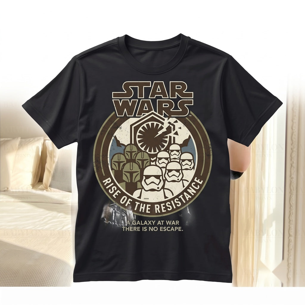 Vintage Rise of the Resistance Kylo Ren Theme Park Graphic Apparel Unisex TShirt