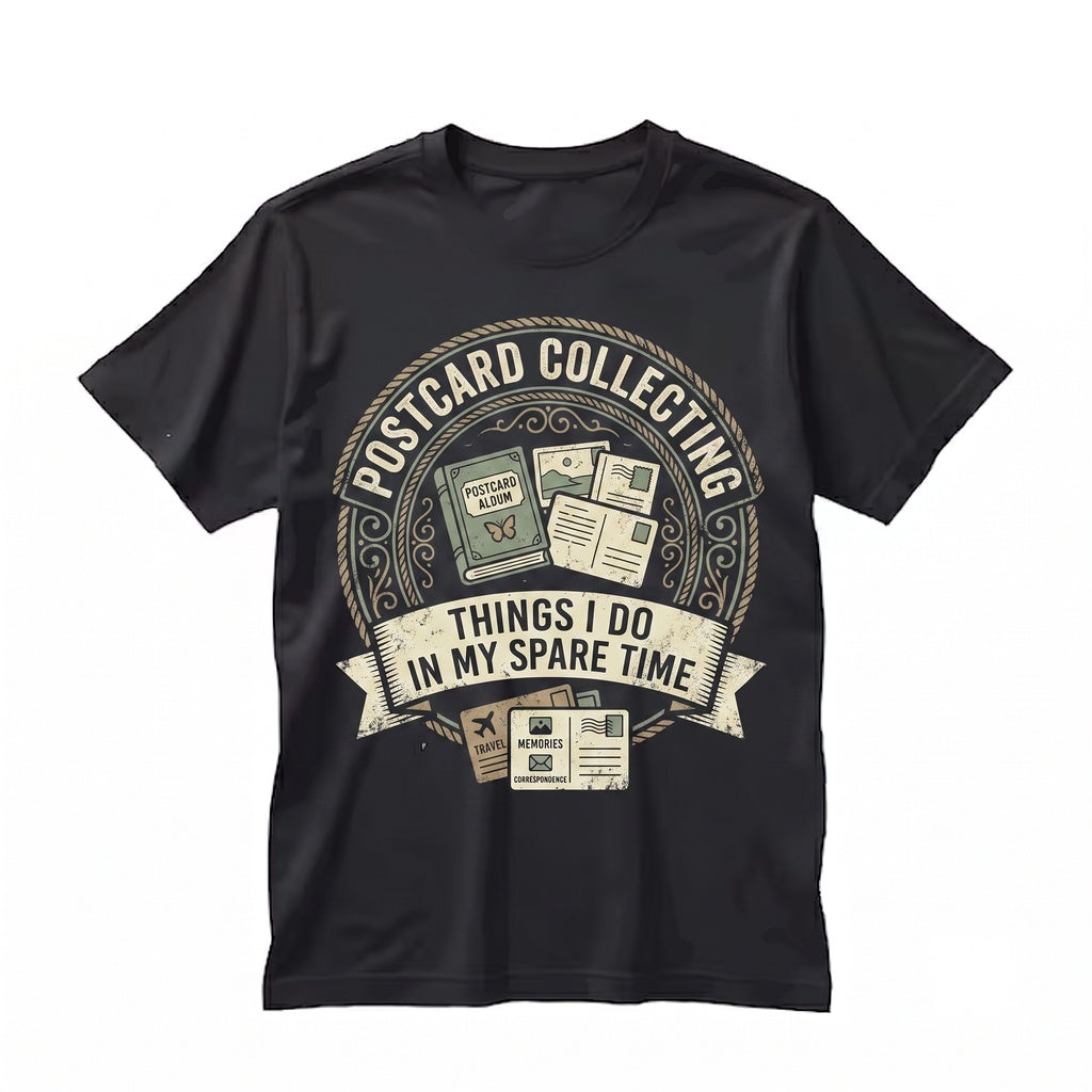 Vintage Postcard Collector Things I Do In My Spare Time Travel Ephemera Scrapbooker Pen Pal Lover Unisex TShirt