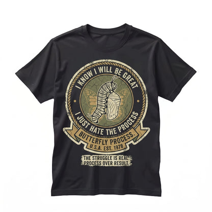 I Know I Will Be Great Caterpillar Graphic Japanese Vintage Funny Retro Cotton Unisex TShirt