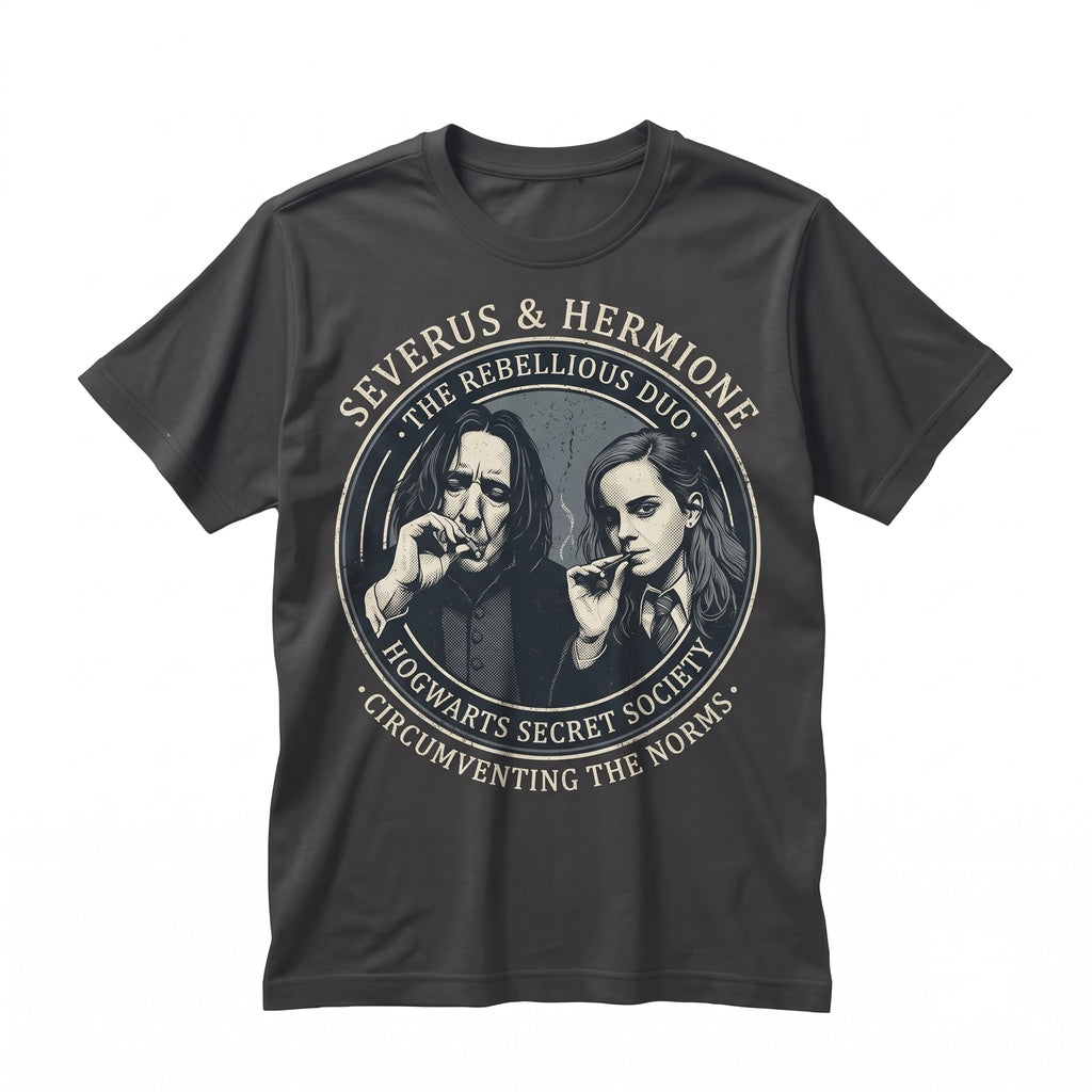 Potions Master Professor & Bright Witch Wizardry Magic Book Illustration Funny Meme Graphic Apparel Unisex TShirt