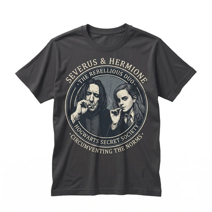 Potions Master Professor & Bright Witch Wizardry Magic Book Illustration Funny Meme Graphic Apparel Unisex TShirt
