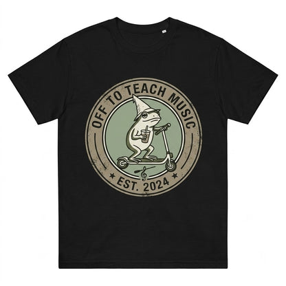 Funny Frog Drinking Iced Coffee Playing Piano Music Band Chorus Teacher Back To School Cute Graphic Unisex TShirt