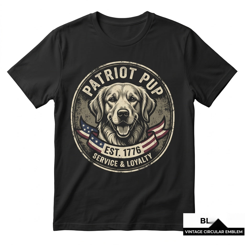 Patriotic Dog 4th of July Personalized Portrait American Flag Bandana Gift Graphic Unisex TShirt