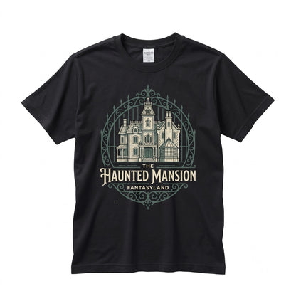 Oversized Vintage Haunted Mansion 1969 Stretching Room Retro Theme Park Halloween Graphic Top, Unisex TShirt