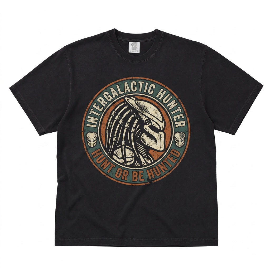 Vintage 80s Sci-Fi Movie Japanese Anime Style Alien Monster Graphic Unisex TShirt